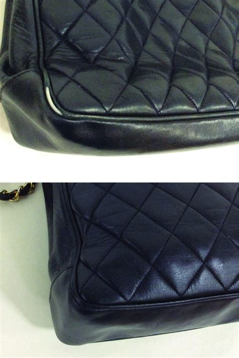 fix peeling chanel flap|Chanel handbags repair.